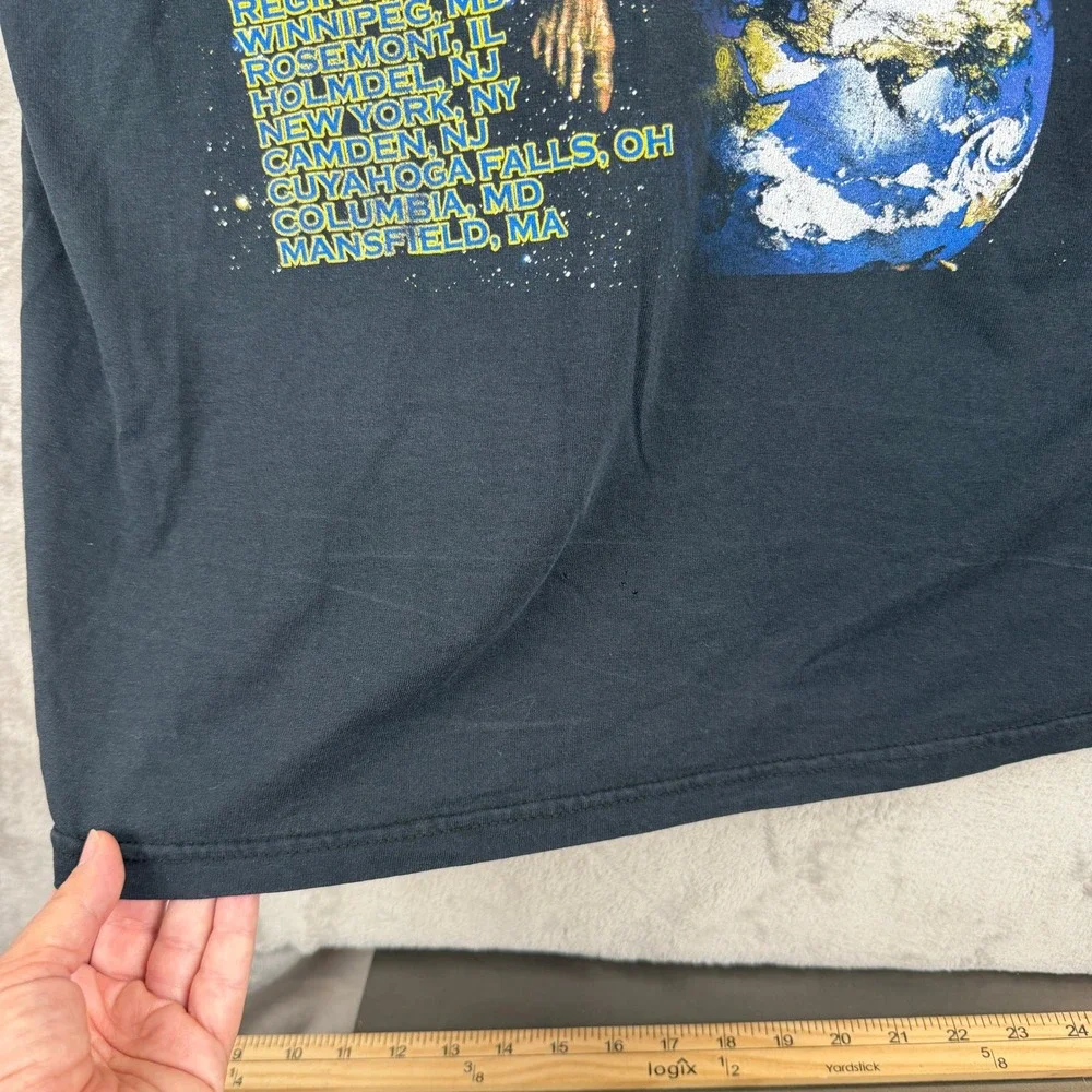 Iron Maiden Somewhere Back In Time World Tour 08 Graphic T-Shirt Black Mens L